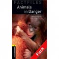 Factfiles Stage 1: Animals in Danger (Book+CD) [平裝] (牛津書蟲系列 第一級:瀕危動物 （書附CD套裝）)