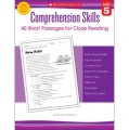 Comprehension Skills: 40 Short Passages for Close Reading, Grade 5 [平裝]