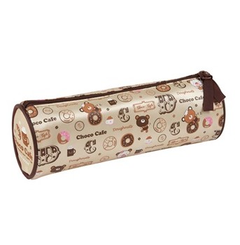 得力（Deli）95019-美觀時尚的筆袋(白色、粉紅色兩種圖案隨機發)