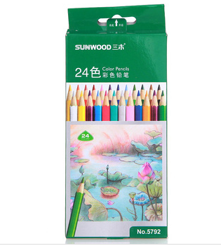 三木（SUNWOOD)24色彩色鉛筆--5792-(24支/盒）