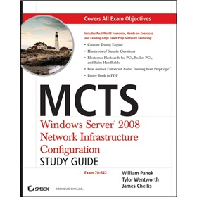 MCTS: Windows Server 2008 Network Infrastructure Configuration Study Guide: Exam 70-642 [平裝] (MCTS: Windows Server 2008 網絡結構配置考試（70-642,附 CD）)