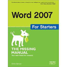Word 2007 for Starters: The Missing Manual (Missing Manuals)