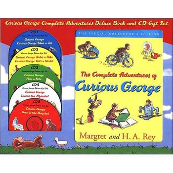 Curious George Complete Adventures Deluxe Book and CD Gift Set [平裝] (好奇猴喬治冒險書附CD套裝)