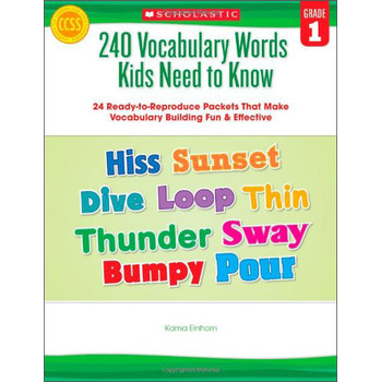 240 Vocabulary Words Kids Need to Know, Grade 1 [平裝] (240個孩子必知詞彙，Grade 1)
