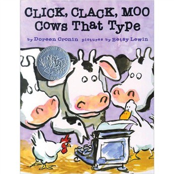Click Clack Moo: Cows That Type [平裝] (喀哩, 喀啦, 哞, 會打字的牛)