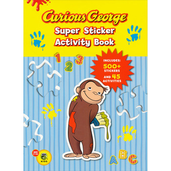Curious George Super Sticker Activity Book [平裝] (好奇的喬治系列)