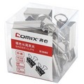 齊心（COMIX）B3680 塑盒裝長尾票夾 25mm 12只/盒
