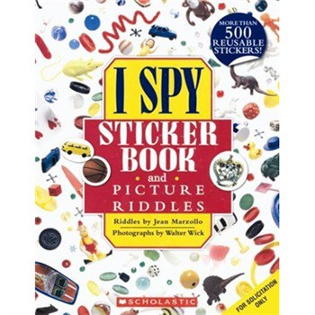 I Spy Sticker Book and Picture Riddles [平裝] (視覺大發現系列：貼紙書及互動遊戲卡片) - 點擊圖像關閉